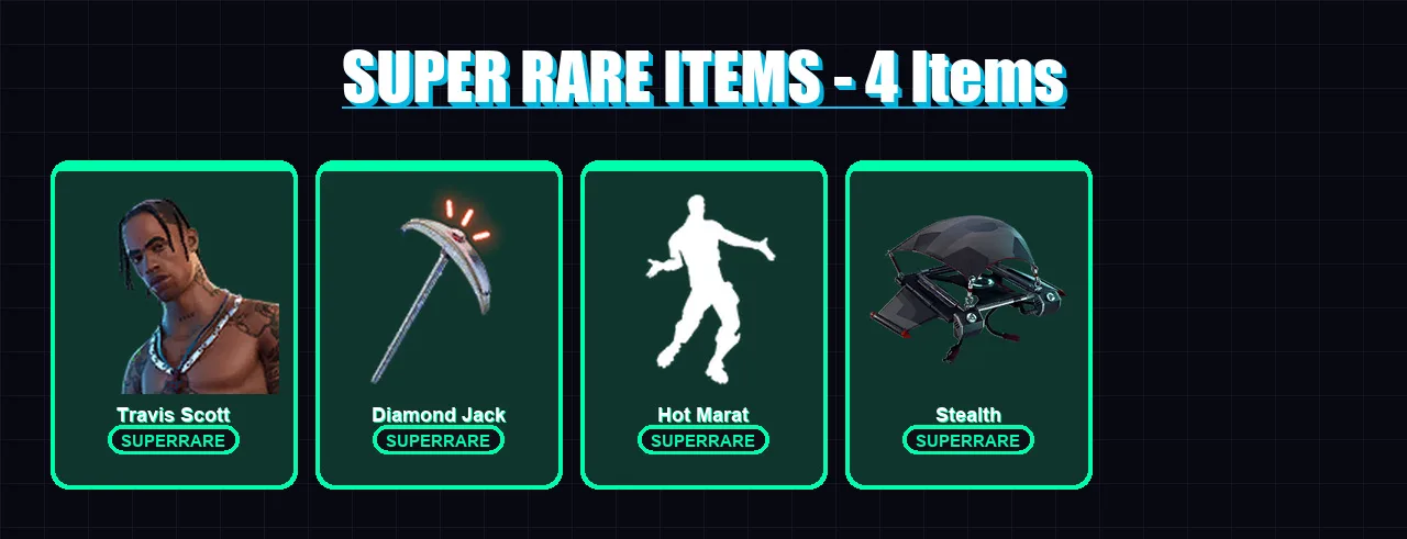 [PC/PSN] | Travis Scott | Rox | Snap | Deadpool | Nezumi | 143 skin | 127 pickaxe | 103 emote | 122 glider | Lv1510