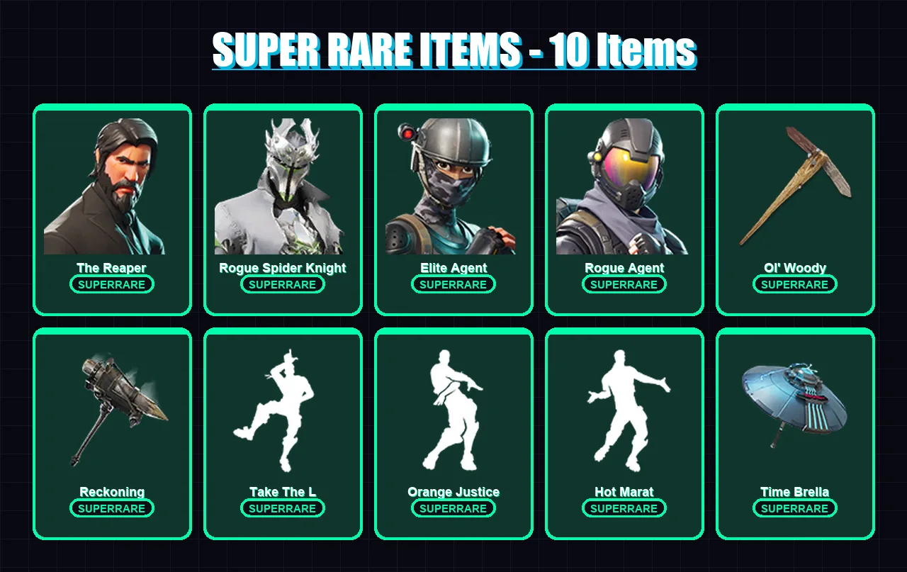 [PC/PSN] | The Reaper | Rogue Spider Knight | Elite Agent | Rogue Agent | Red Knight | 111 skin | 137 pickaxe | 150 emote | 115 glider | Lv1830