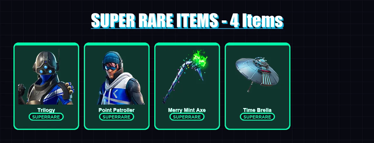 [PS4/PS5/XBOX/PC] | Trilogy | Point Patroller | Midas | Fusion | Joltara | 121 skin | 158 pickaxe | 120 emote | 105 glider | Lv1827