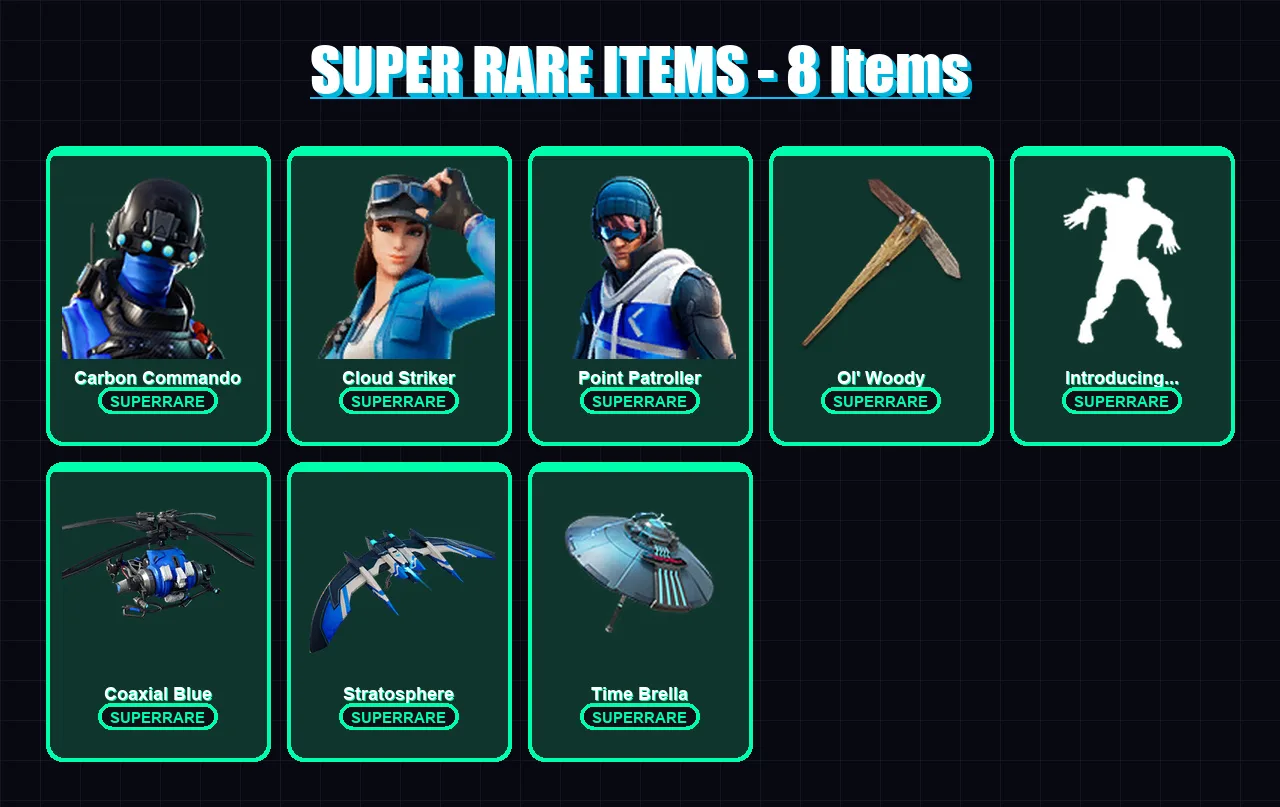 [PC/XBOX/PSN] | Midas | Insight | Carbon Commando | Cloud Striker | Point Patroller | 104 skin | 183 pickaxe | 136 emote | 160 glider | Lv2578