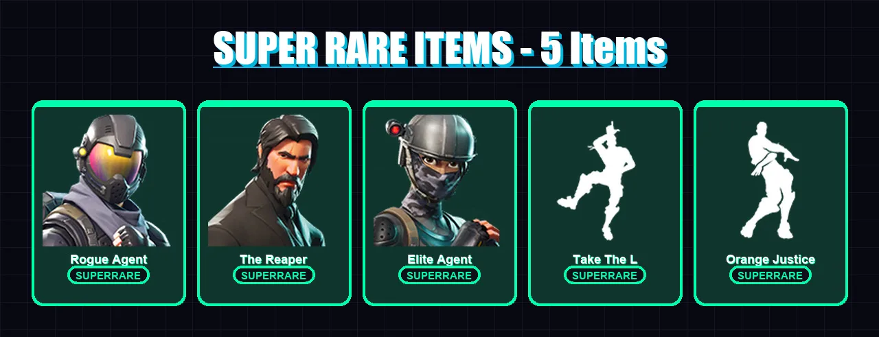 [PC/XBOX/PSN] | Rogue Agent | The Reaper | Elite Agent | Dark Voyager | Carbide | 10 skin | 8 pickaxe | 14 emote | 10 glider | Lv139