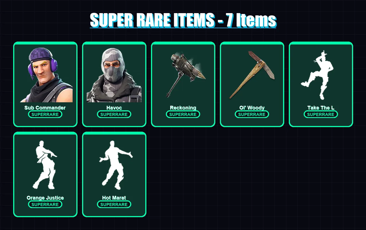 [PC/PSN] | Sub Commander | Havoc | Drift | Carbide | Calamity | 21 skin | 18 pickaxe | 31 emote | 24 glider | Lv348