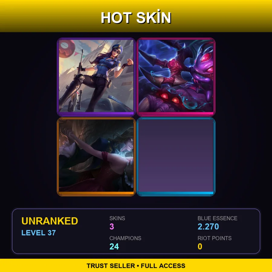 EUW | Lv37 | Unranked | 3 Skin | 24 Champ — Marquis Vladimir