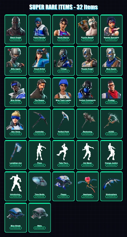 [PS4/PS5/XBOX/PC] | Black Knight | Point Patroller | World Warrior | 217 skin | Lv3566