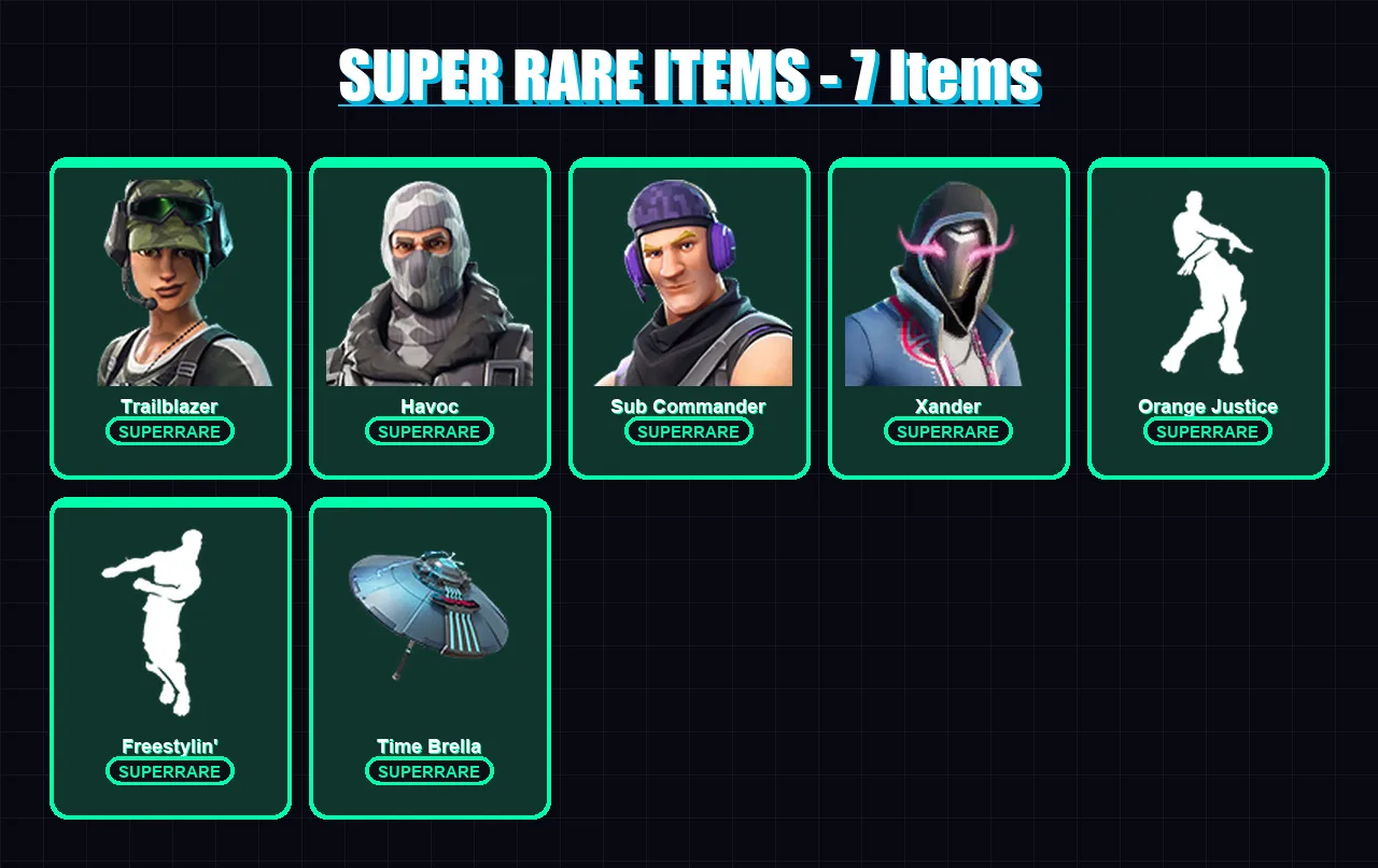 [PC/XBOX/PSN] | Trailblazer | Havoc | Sub Commander | Xander | Blackheart | 39 skin | 60 pickaxe | 72 emote | 68 glider | Lv1339 — Fortnite account