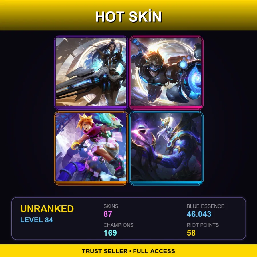 SG | Lv84 | Unranked | 87 Skin | 169 Champ — Soul Fighter Viego
