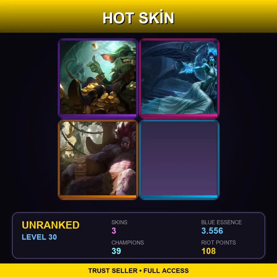 LAS | Lv30 | Unranked | 3 Skin | 39 Champ