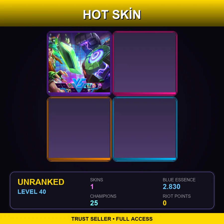 LAS | Lv40 | Unranked | 1 Skin | 25 Champ