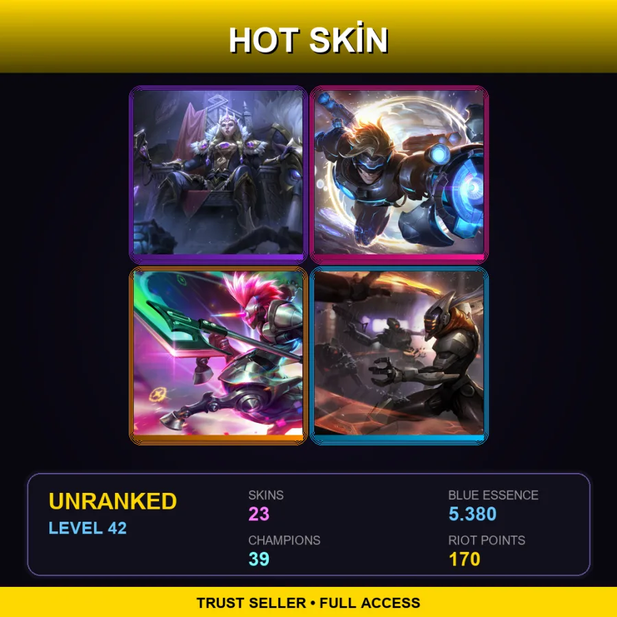 EUW | Lv42 | Unranked | 23 Skin | 39 Champ — Fpx Thresh