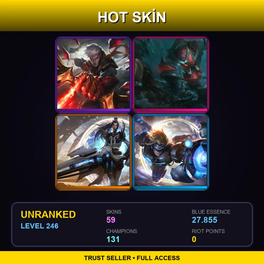 EUNE | Lv246 | Unranked | 59 Skin | 131 Champ with Bard