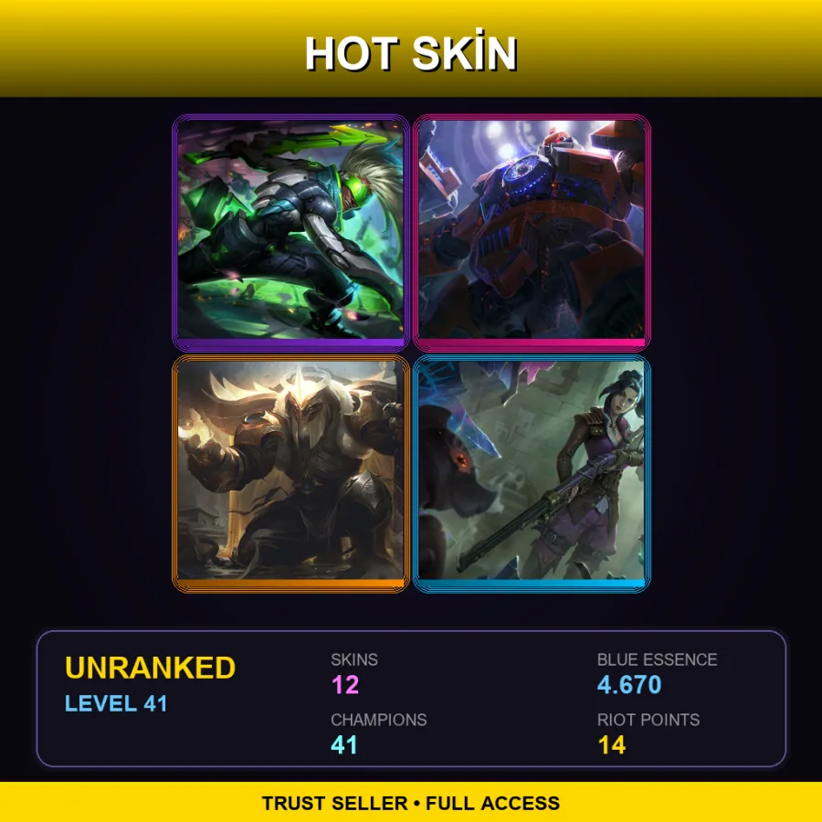 SG | Lv41 | Unranked | 12 Skin | 41 Champ — Panda Annie