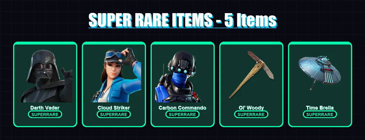 [PS4/PS5/PC] | Darth Vader | Cloud Striker | Carbon Commando | Kymera | Spectra Knight | 182 skin | 202 pickaxe | 141 emote | 177 glider | Lv4078 — Fortnite account