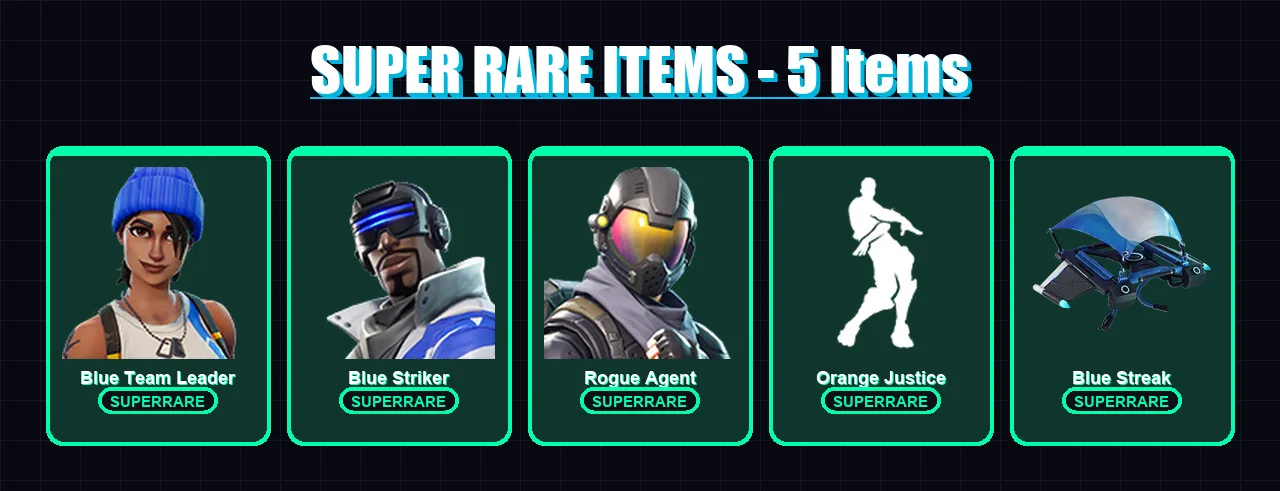 [PS4/PS5/XBOX/PC] | Blue Team Leader | Blue Striker | Rogue Agent | Hybrid | Drift | 27 skin | 19 pickaxe | 29 emote | 28 glider | Lv382
