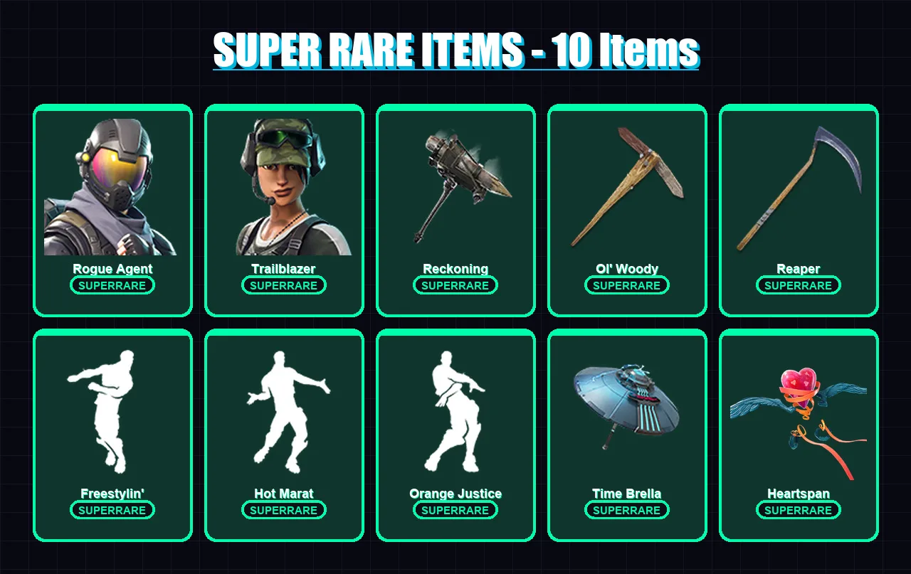 [PS4/PS5/PC] | Rogue Agent | Trailblazer | Carbide | The Prisoner | Hybrid | 83 skin | 72 pickaxe | 93 emote | 82 glider | Lv1112