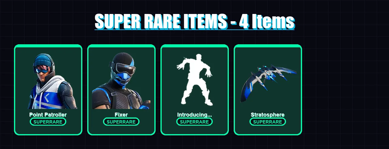 [PC/XBOX/PSN] | Point Patroller | Fixer | Deadpool | Raz | Gear Specialist Maya | 38 skin | 36 pickaxe | 45 emote | 31 glider | Lv421