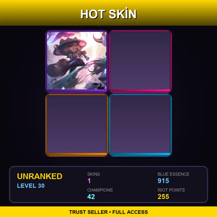 LAS | Lv30 | Unranked | 1 Skin | 42 Champ