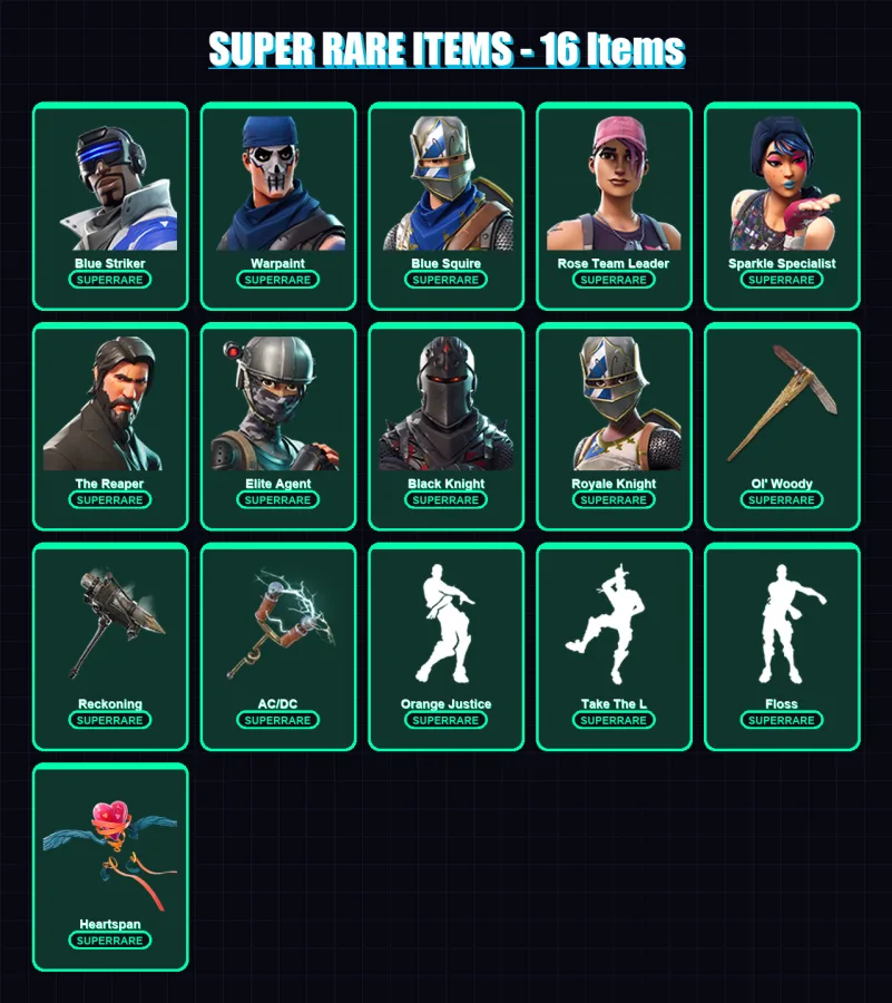 [PS4/PS5/XBOX/PC] | Blue Striker | Warpaint | Blue Squire | 41 skin | Lv444