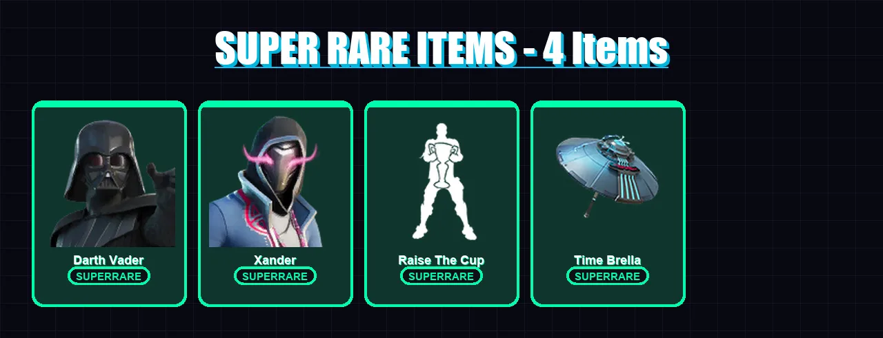 [PC/XBOX/PSN] | Darth Vader | Xander | Hades | The Imagined | Renzo the Destroyer | 188 skin | 224 pickaxe | 162 emote | 197 glider | Lv2844