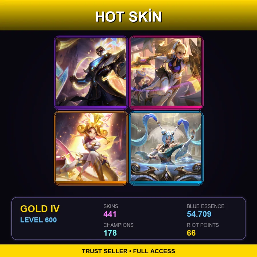 EUW | Lv600 | Gold IV | 441 Skin | 178 Champ with Garen