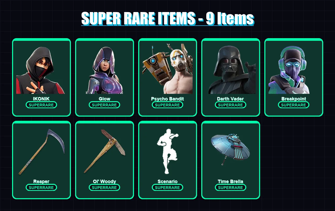 [PC/XBOX/PSN] | IKONIK | Glow | Psycho Bandit | Darth Vader | Breakpoint | 211 skin | 223 pickaxe | 179 emote | 171 glider | Lv2765 — Fortnite account