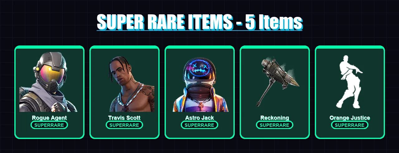 [PS4/PS5/XBOX/PC] | Rogue Agent | Travis Scott | Astro Jack | The Prisoner | Drift | 49 skin | 39 pickaxe | 54 emote | 47 glider | Lv760