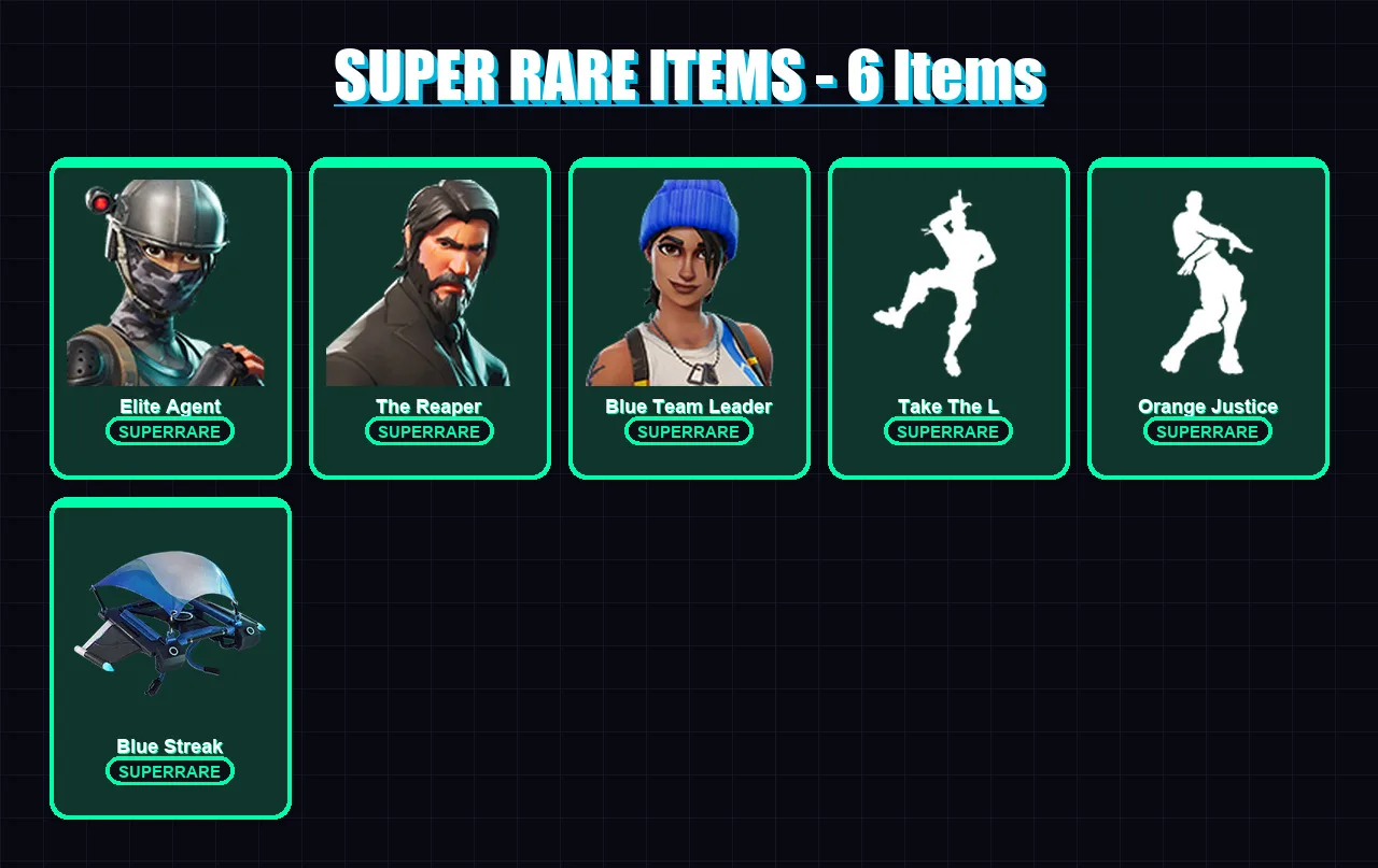 [PS4/PS5/XBOX/PC] | Elite Agent | The Reaper | Blue Team Leader | Carbide | Dark Voyager | 11 skin | 7 pickaxe | 14 emote | 13 glider | Lv167