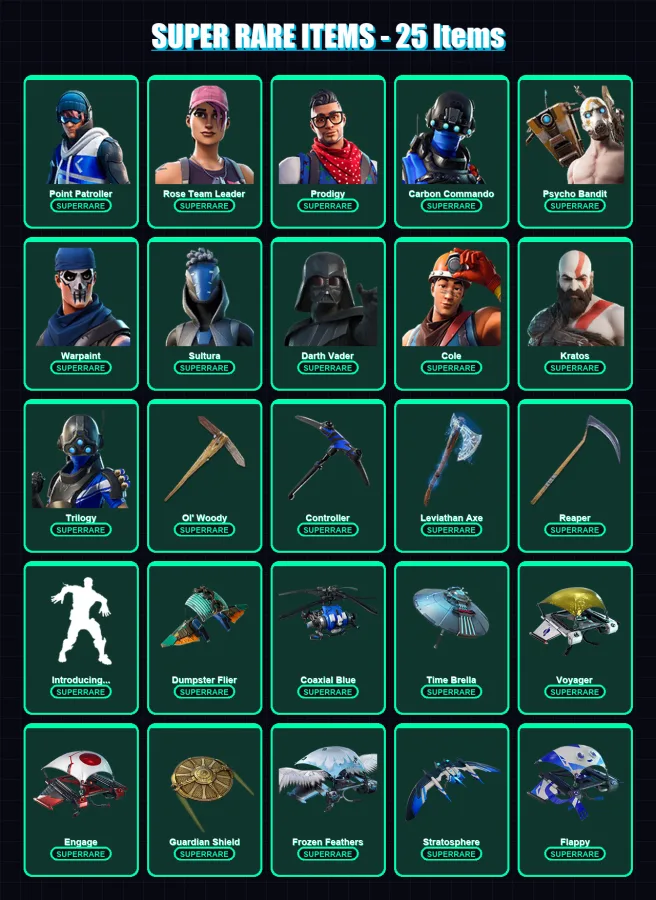 [PS4/PS5/XBOX/PC] | Point Patroller | Rose Team Leader | Prodigy | 697 skin | Lv3844