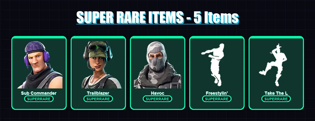 [PC/XBOX/PSN] | Sub Commander | Trailblazer | Havoc | Dark Voyager | Rust Lord | 7 skin | 7 pickaxe | 7 emote | 9 glider | Lv103