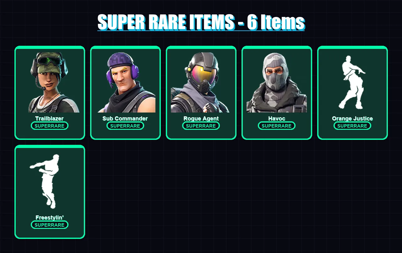 [PC/XBOX/PSN] | Trailblazer | Sub Commander | Rogue Agent | Havoc | Carbide | 8 skin | 9 pickaxe | 10 emote | 8 glider | Lv63