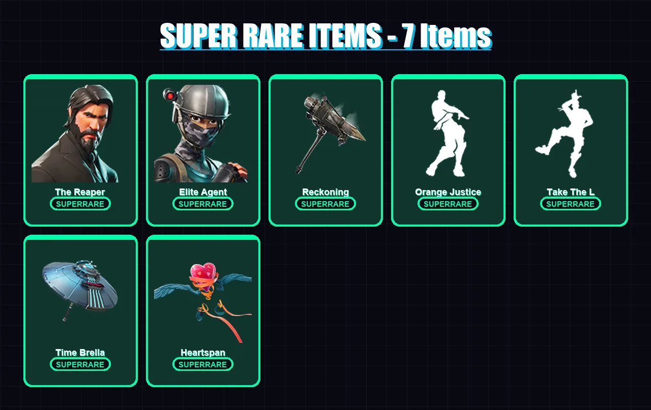 [PC/XBOX/PSN] | The Reaper | Elite Agent | Carbide | Gear Specialist Maya | Blackheart | 22 skin | 20 pickaxe | 25 emote | 29 glider | Lv457