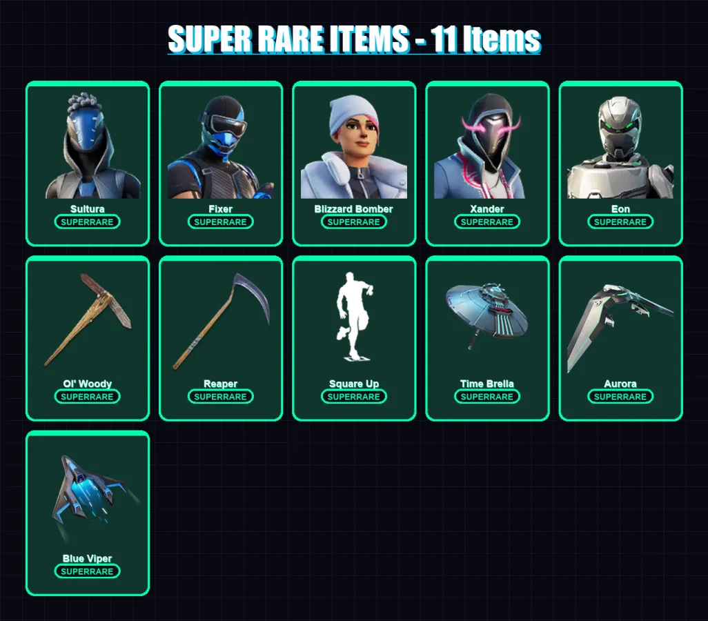 [PS4/PS5/PC] | Sultura | Fixer | Blizzard Bomber | Xander | Eon | 294 skin | 335 pickaxe | 253 emote | 219 glider | Lv2978