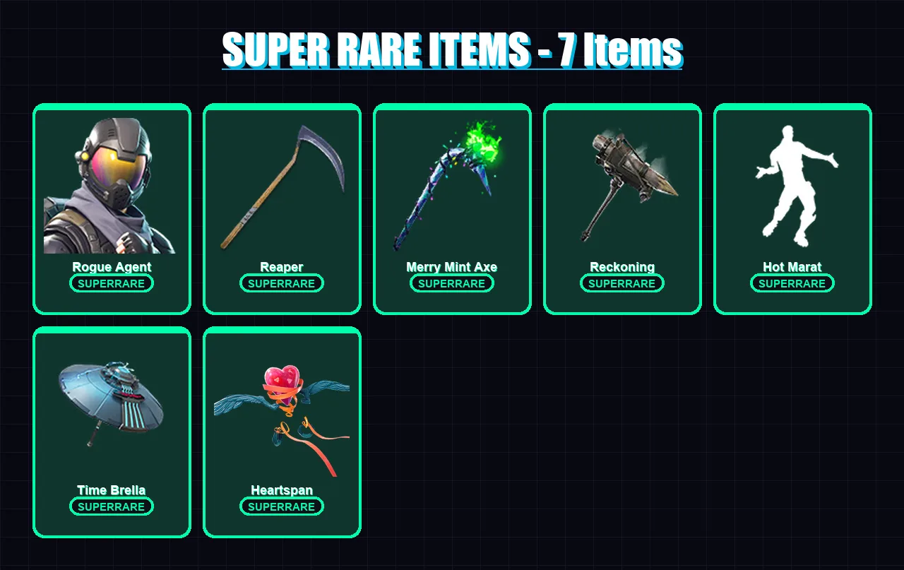 [PC/XBOX/PSN] | Rogue Agent | Kado Thorne | Peter Griffin | Frozen Red Knight | Hybrid | 108 skin | 156 pickaxe | 133 emote | 132 glider | Lv2094