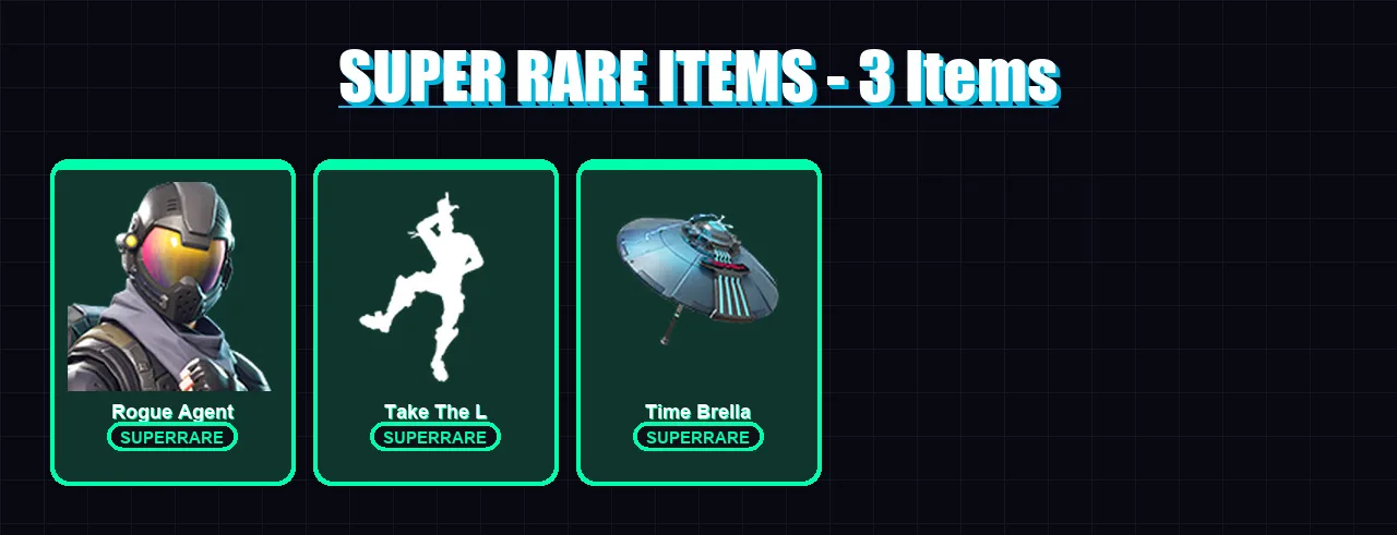 [PC/XBOX/PSN] | Rogue Agent | Spectra Knight | Peter Griffin | Valeria | Carbide | 35 skin | 38 pickaxe | 27 emote | 32 glider | Lv368