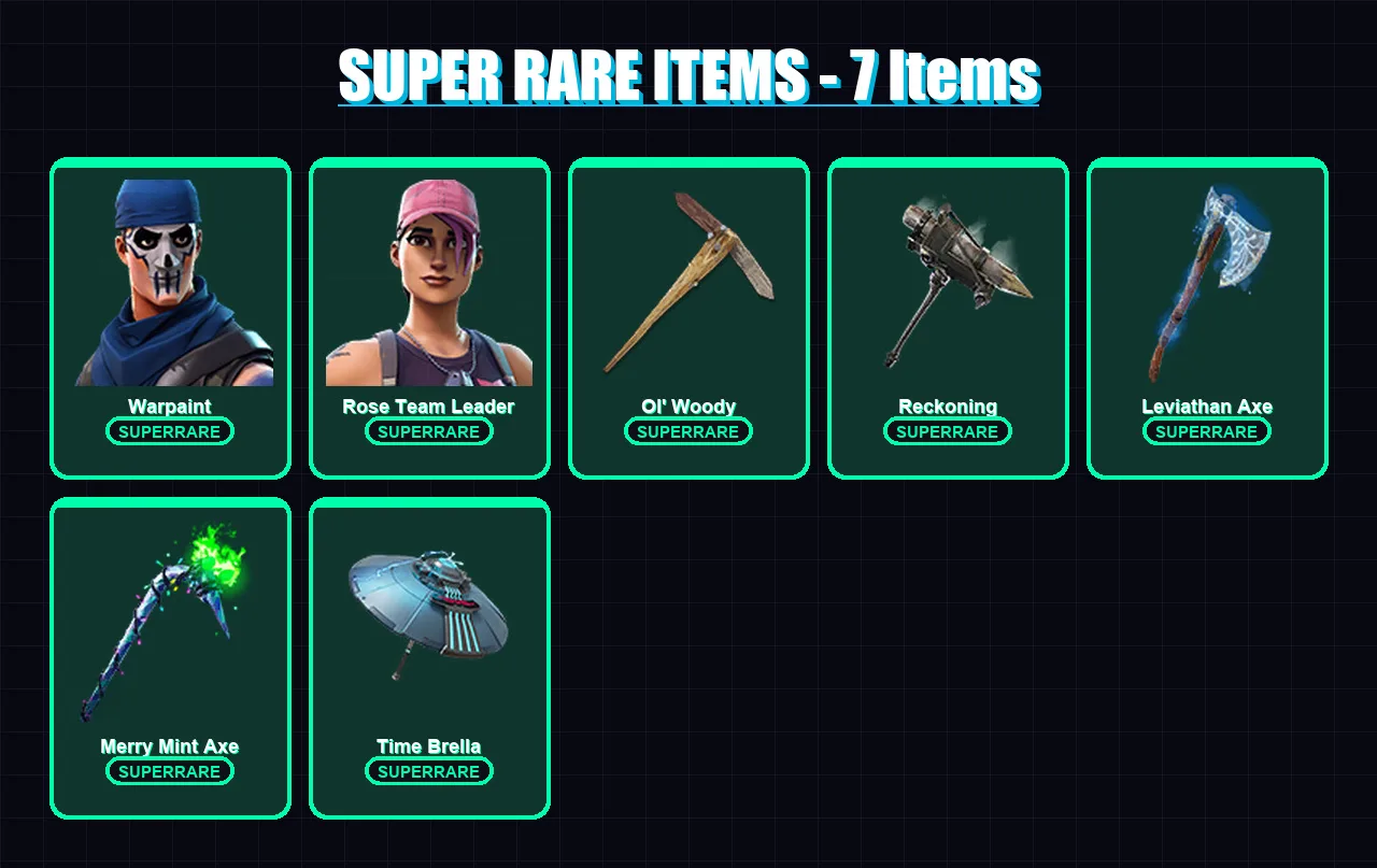 [PC/XBOX/PSN] | Warpaint | Rose Team Leader | Frozen Red Knight | 153 skin | Lv2076 — Fortnite account