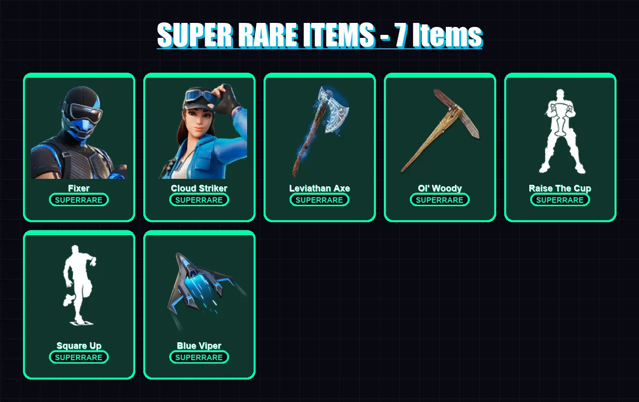 [PS4/PS5/XBOX/PC] | Fixer | Cloud Striker | Menace | Kymera | Predator | 55 skin | 57 pickaxe | 56 emote | 50 glider | Lv813 — Fortnite account