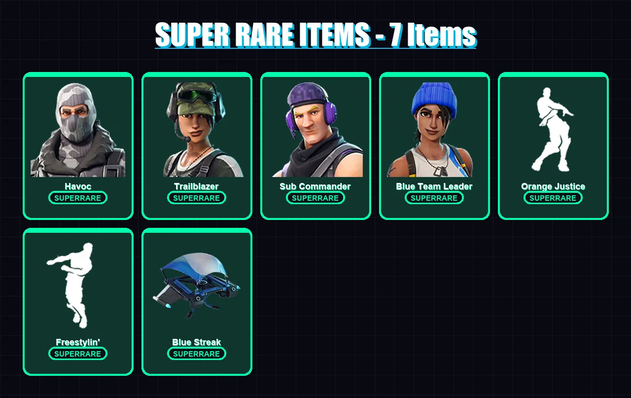 [SWITCH/XBOX/PSN/PC] | Havoc | Trailblazer | Sub Commander | Blue Team Leader | Fusion | 42 skin | 41 pickaxe | 44 emote | 51 glider | Lv933 — Fortnite account