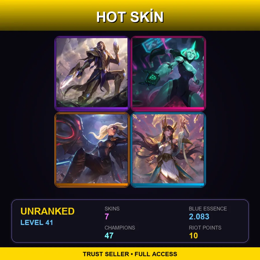 EUNE | Lv41 | Unranked | 7 Skin | 47 Champ