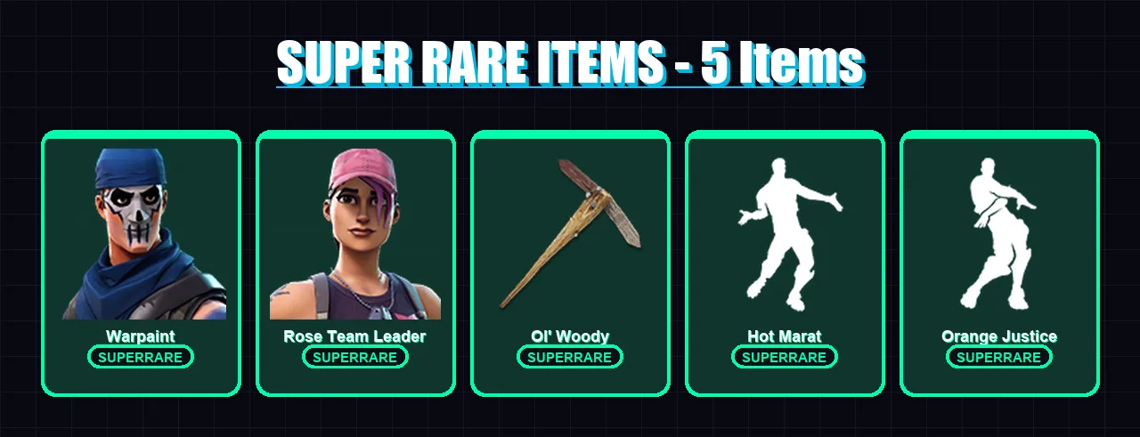 [PC/PSN] | Warpaint | Rose Team Leader | Zenith | Frostbite | Blackheart | 44 skin | 42 pickaxe | 59 emote | 43 glider | Lv609 — Fortnite account