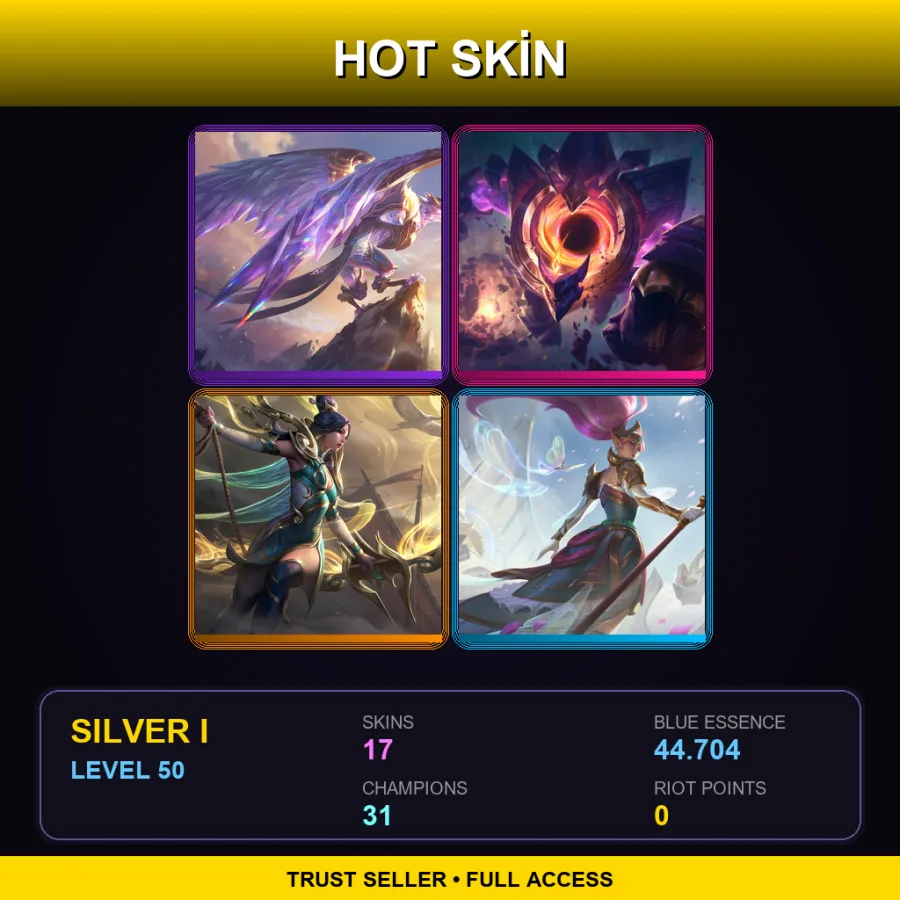 EUW | Lv50 | Silver I | 17 Skin | 31 Champ