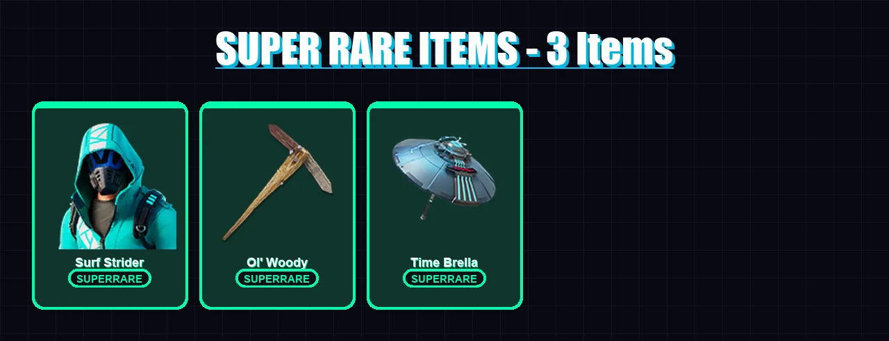[PC/PSN] | Surf Strider | Joey | The Cube Queen | Spire Assassin | Kymera | 70 skin | 89 pickaxe | 69 emote | 73 glider | Lv1289 — Fortnite account