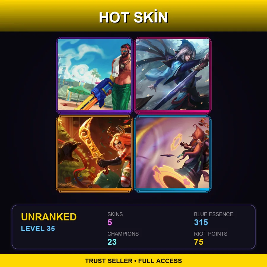 EUW | Lv35 | Unranked | 5 Skin | 23 Champ — Slay Belle Katarina