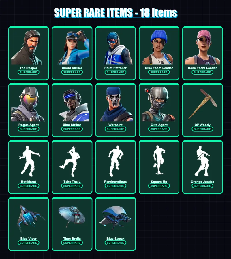 [PS4/PS5/XBOX/PC] | The Reaper | Cloud Striker | Point Patroller | 102 skin | Lv1127