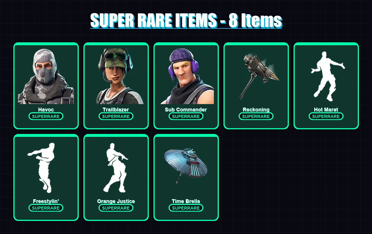 [PC/XBOX/PSN] | Havoc | Trailblazer | Sub Commander | The Prisoner | Drift | 171 skin | 211 pickaxe | 181 emote | 180 glider | Lv2690
