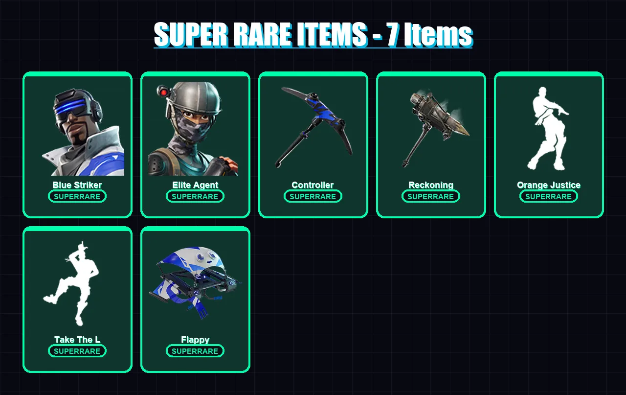 [PC/XBOX] | Blue Striker | Elite Agent | Carbide | Calamity | Drift | 17 skin | 14 pickaxe | 16 emote | 14 glider | Lv228 — Fortnite account