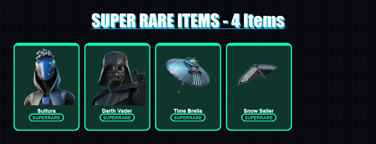 [PS4/PS5/XBOX/PC] | Sultura | Darth Vader | Snap | The Origin | Peter Griffin | 198 skin | 239 pickaxe | 159 emote | 152 glider | Lv2536
