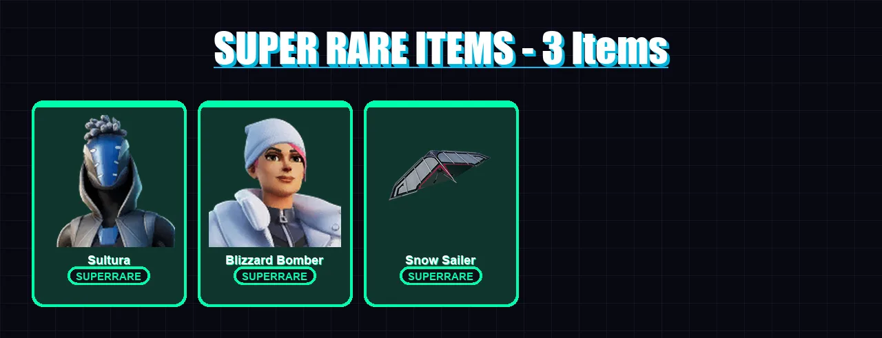 [PC/XBOX] | Sultura | Blizzard Bomber | Yulejacket | Polar Peely | Dark Wild Card | 20 skin | 72 pickaxe | 32 emote | 56 glider | Lv598