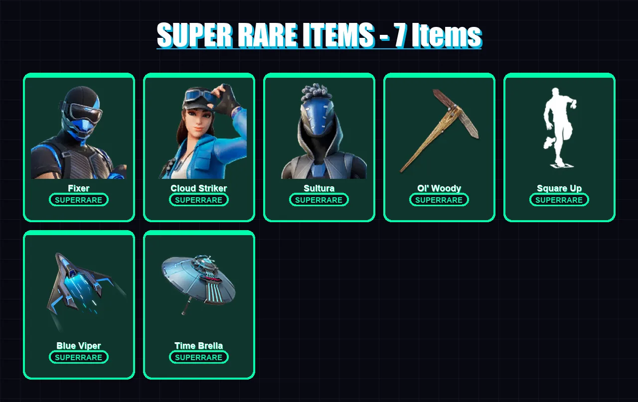[PS4/PS5/XBOX/PC] | Fixer | Cloud Striker | Sultura | Ronin | Polarity | 51 skin | 58 pickaxe | 51 emote | 53 glider | Lv746