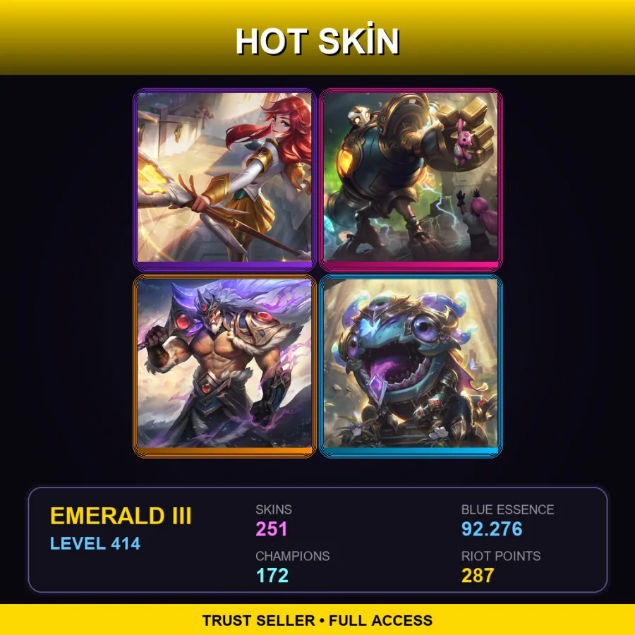 SG | Lv414 | Emerald III | 251 Skin | 172 Champ
