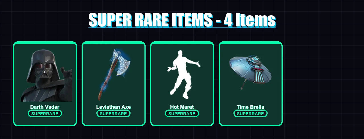[PC/XBOX/PSN] | Darth Vader | Omegarok | Spectra Knight | Fade | Midas | 72 skin | 91 pickaxe | 83 emote | 87 glider | Lv1466
