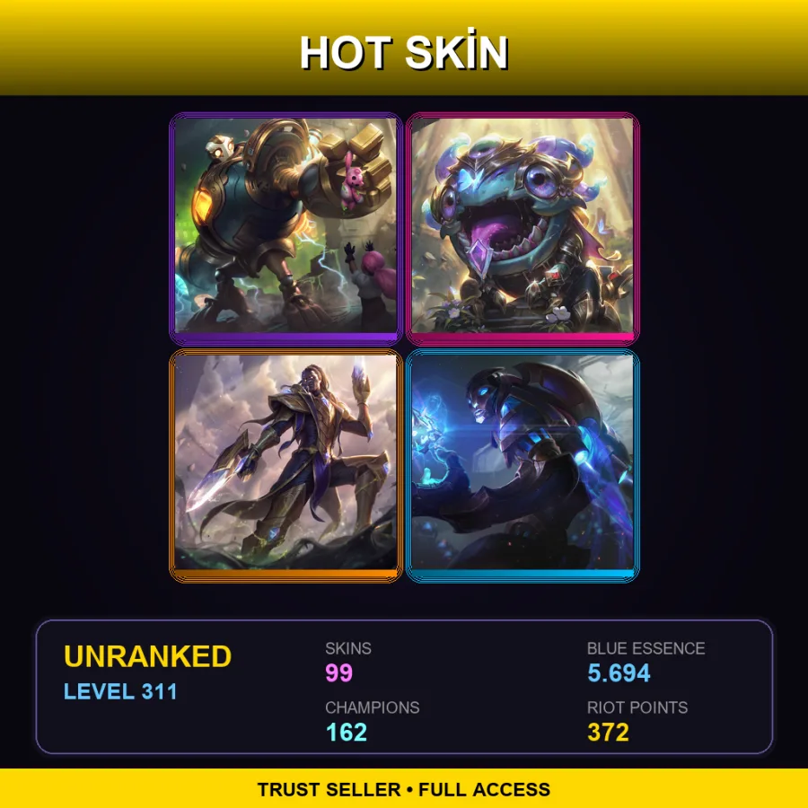 LAS | Lv311 | Unranked | 99 Skin | 162 Champ